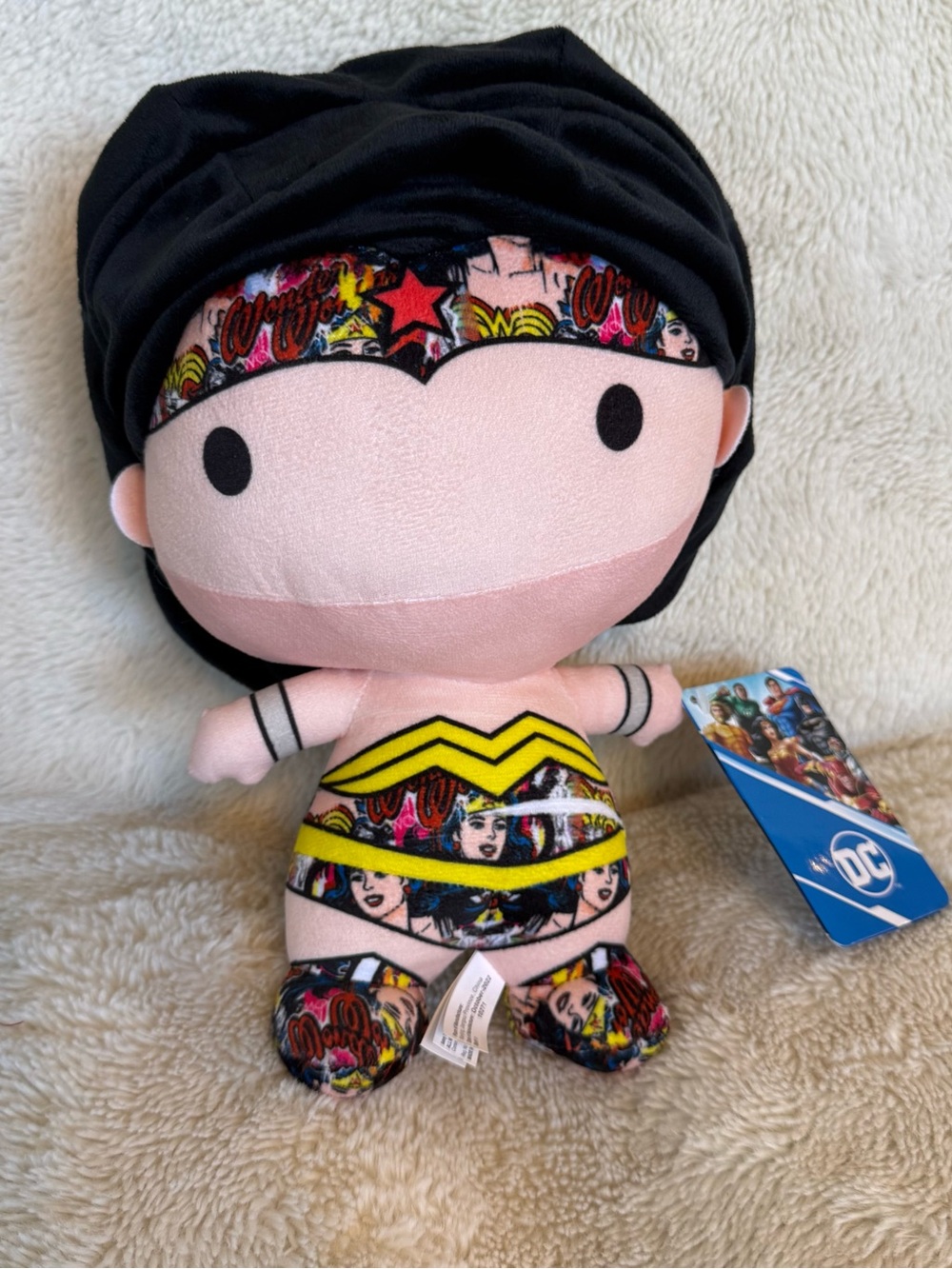 DC Justice League Wonder Woman 10” Plush Chibi Doll Figure Sticker Bomb Edition